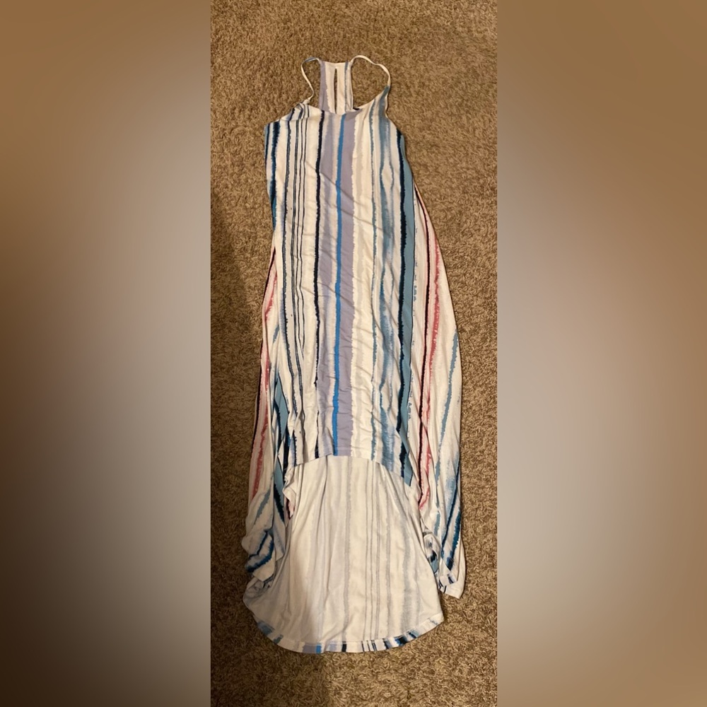 Nicole Miller striped high low dress